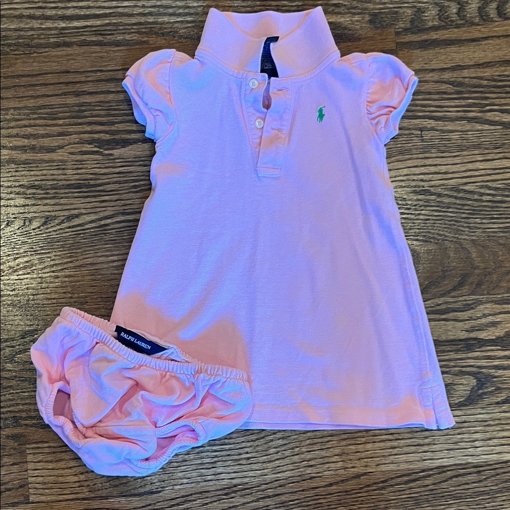 Ralph Lauren Light Pink Kids Polo Dress